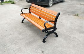 洛陽高品質壓鑄鋁合金公園座椅廠家定做鑄鐵平凳長椅