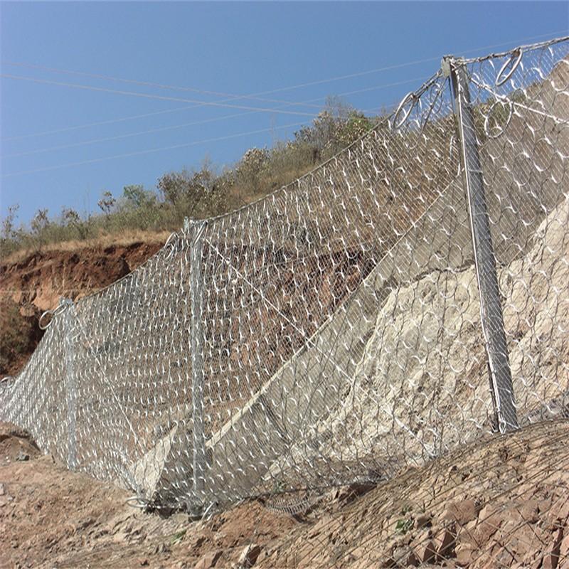 山体边坡GPS2主动RX型被动落石防护网SNS钢丝绳喷浆挂网钢丝格栅 