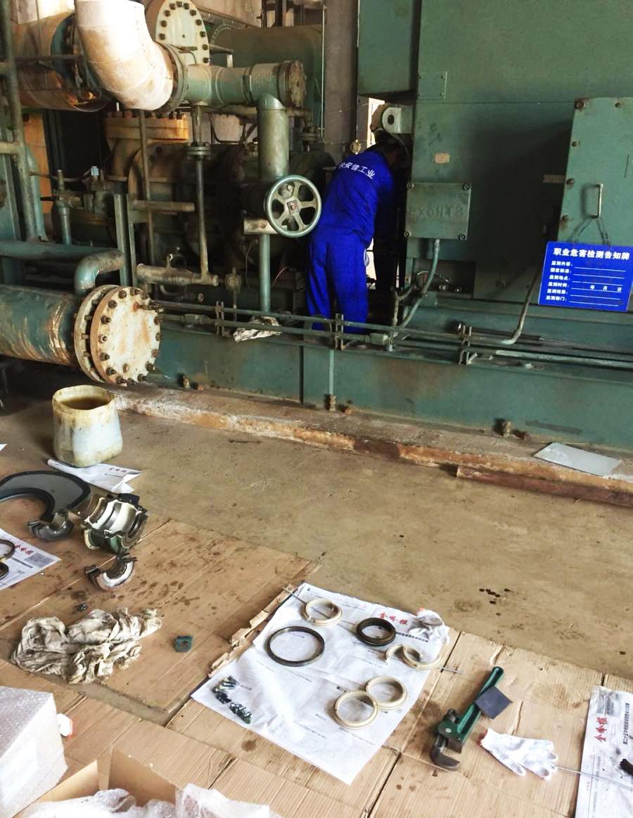 工业制药冻干机维修，RWBII676螺杆压缩机大修步骤