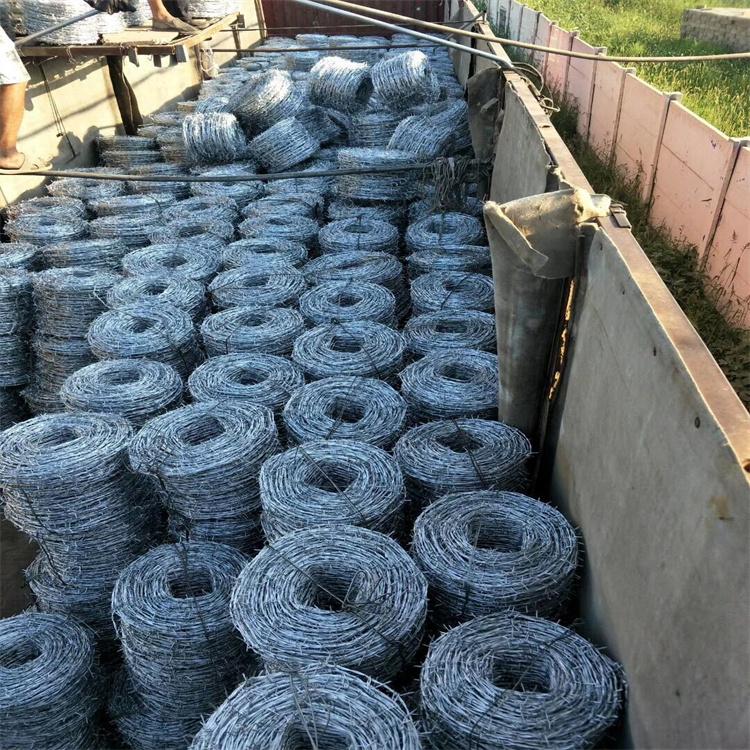 河北镀锌刺绳厂家供应新余圈地铁丝网围栏隔离护栏网