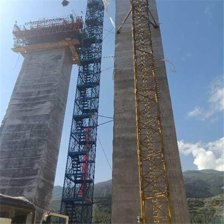 供应前两施工箱式梯笼厂家定制护网安全爬梯