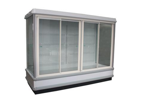雪泊尔推拉门冷藏风幕柜,玻璃门风幕柜,大型推拉玻璃门冷藏陈列柜