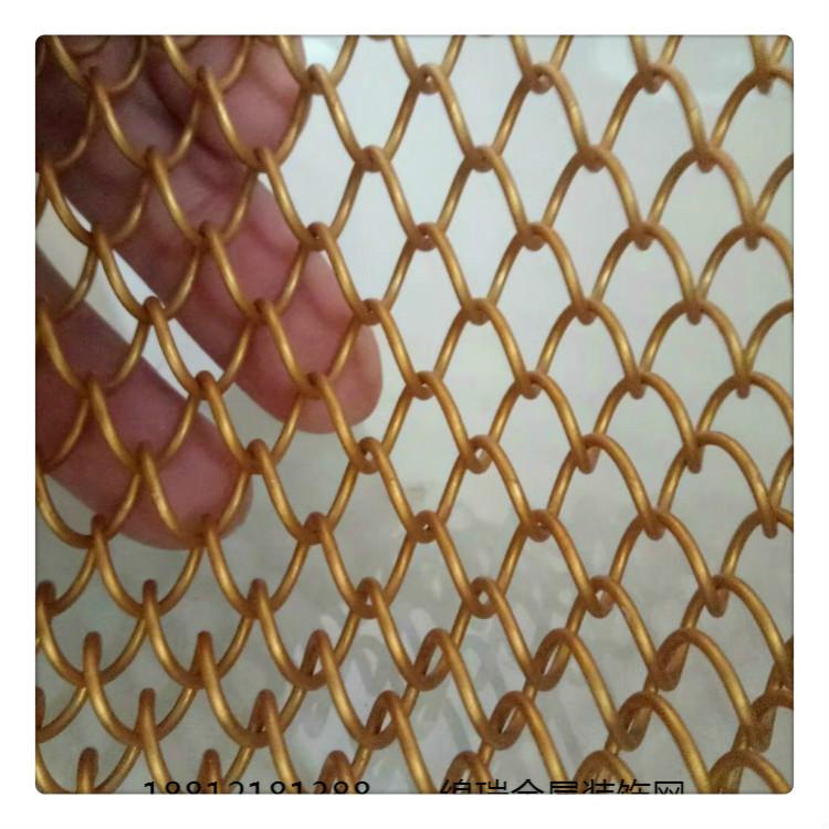 安平厂家供应餐厅金属装饰网帘金属窗帘铁丝网