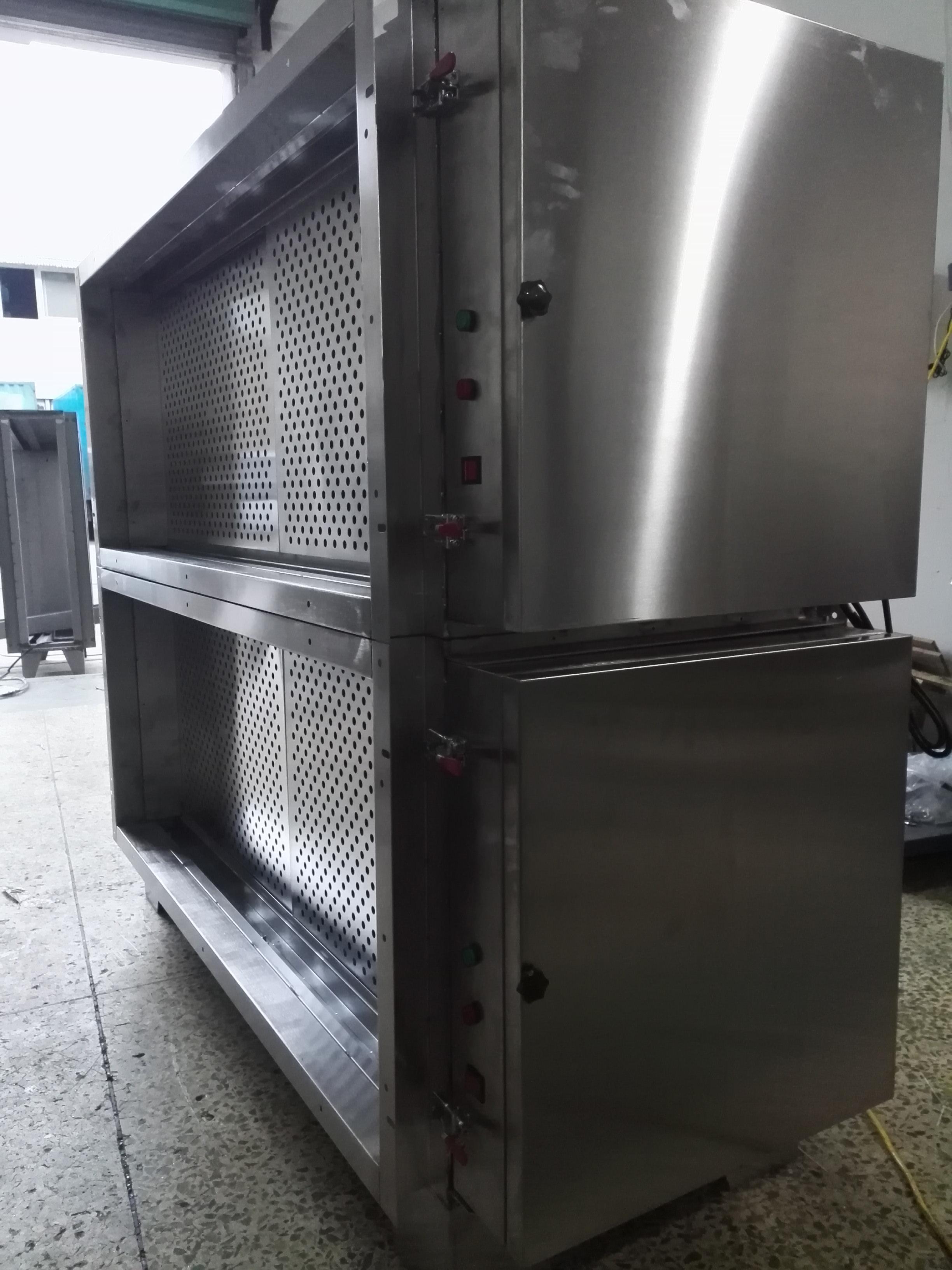 广西美食街油烟净化器高低压静电式厨房油烟处理设备3000风量低空