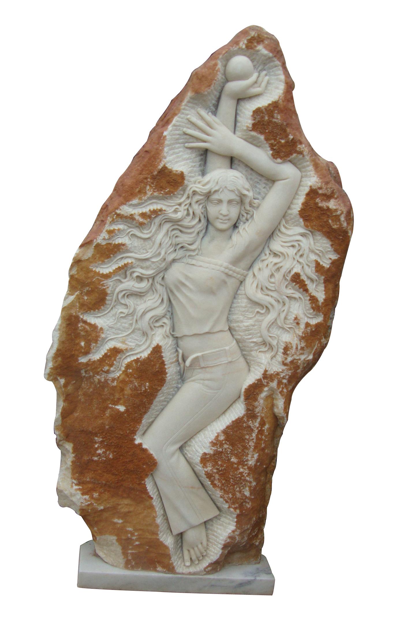 白色大理石人物雕刻MGP210
