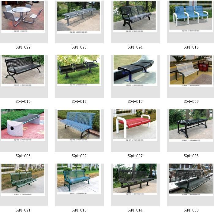 钢结构公园椅|钢结构公园休闲椅|钢结构户外公园椅|钢结构公园休息椅|善群景观