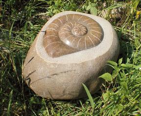 自然石蜗牛雕刻GAB445