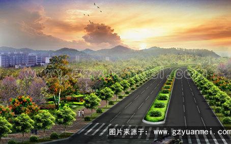 道路绿化设计