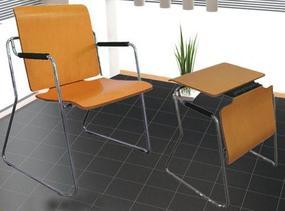 木面培训椅可当桌子也可做椅子的多功能会议椅