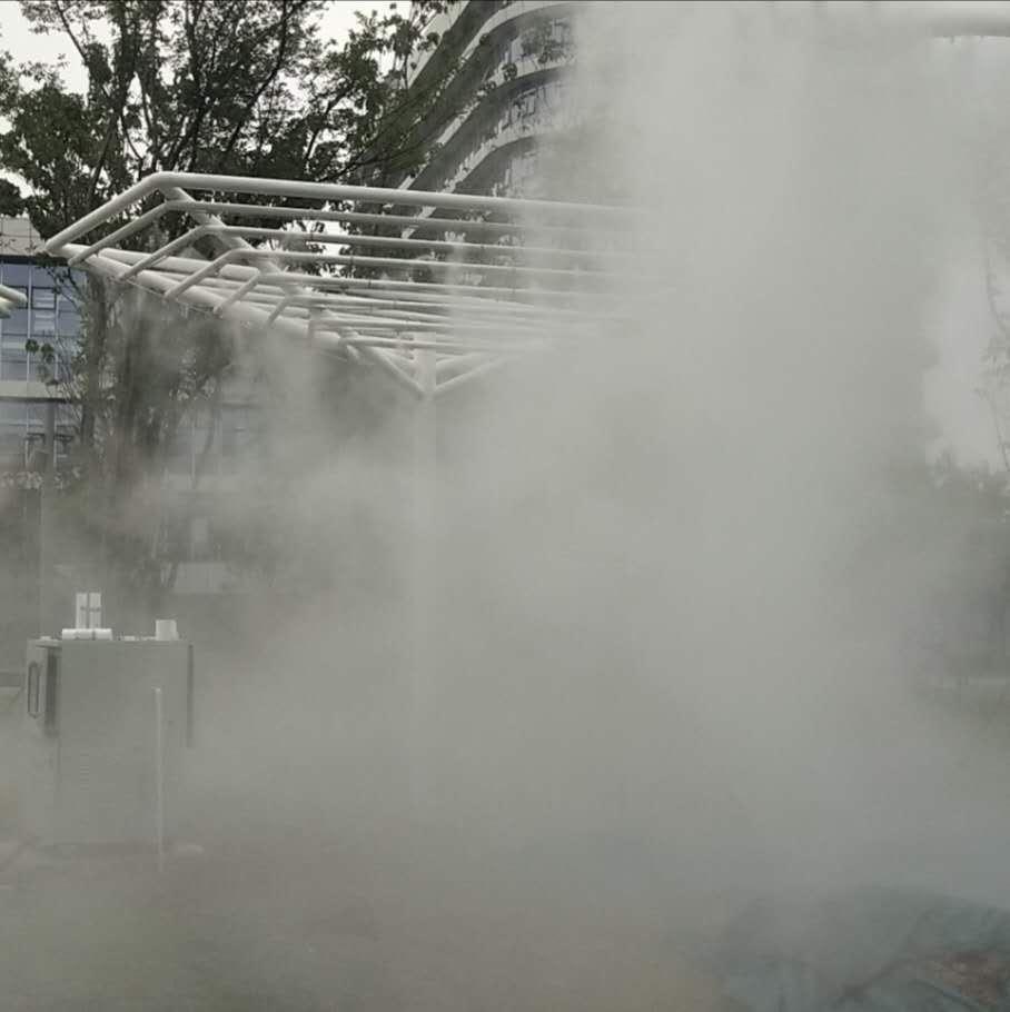 临汾人工造雾降尘造雾机人造雾降尘喷雾降温工地降尘喷雾