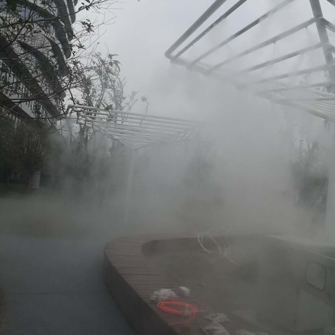 临汾人工造雾降尘造雾机人造雾降尘喷雾降温工地降尘喷雾