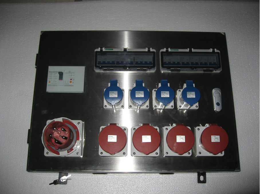 生产展位插座箱 防水检修电源箱 工业插座配电箱