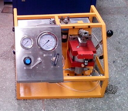 手动+气动水压试验机 移动式水压试验机