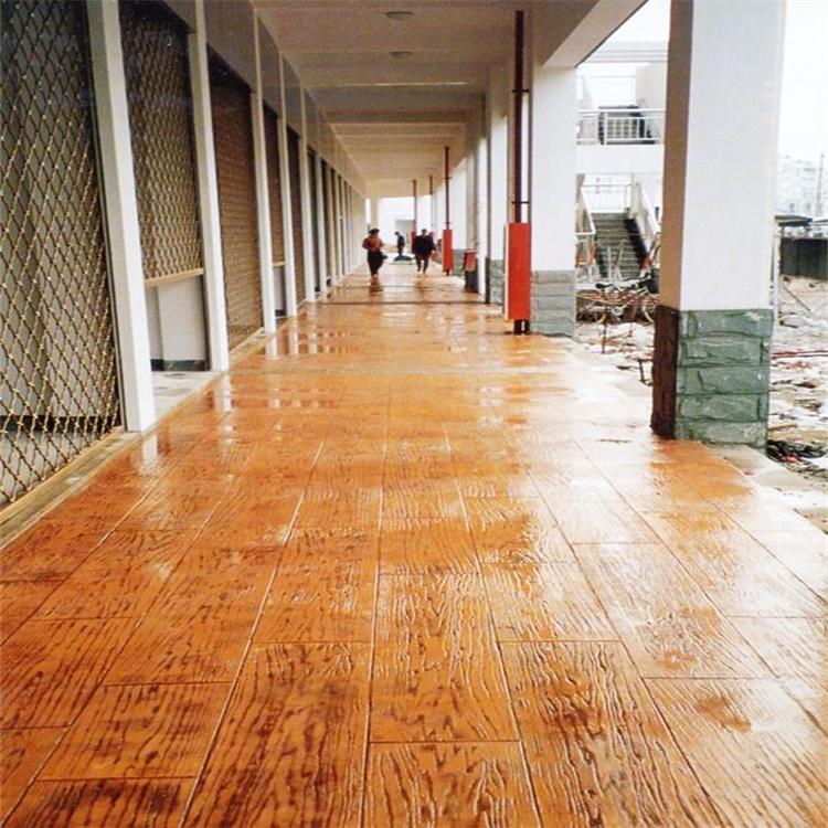 木纹压花地坪模具 彩色水泥强化料 混凝土面层保护剂 全国施工