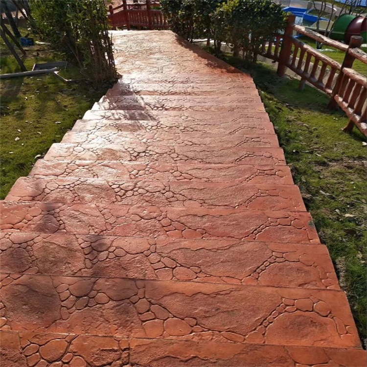 木纹压花地坪模具 彩色水泥强化料 混凝土面层保护剂 全国施工
