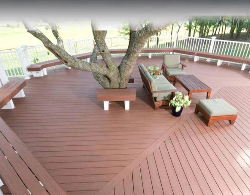 户外花园庭院阳台露台塑木地板 室外塑木地板自铺