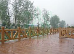 仿木护栏,亲水平台,景观护栏,仿木铺板