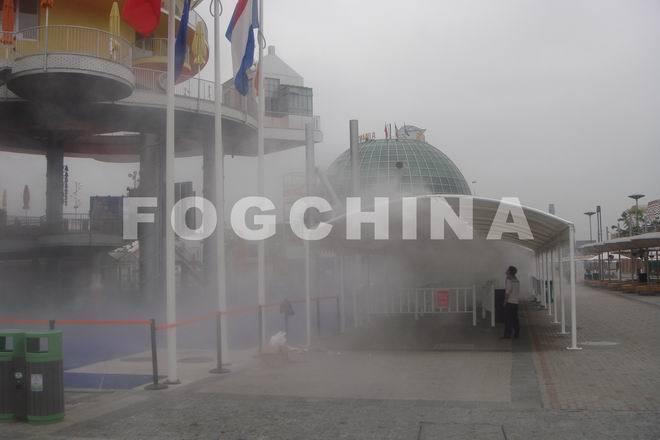 世博荷兰馆降温区-中国造雾