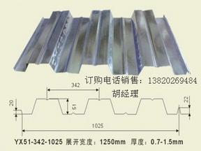 定做Q235B镀锌板YXB51-342-1025规格