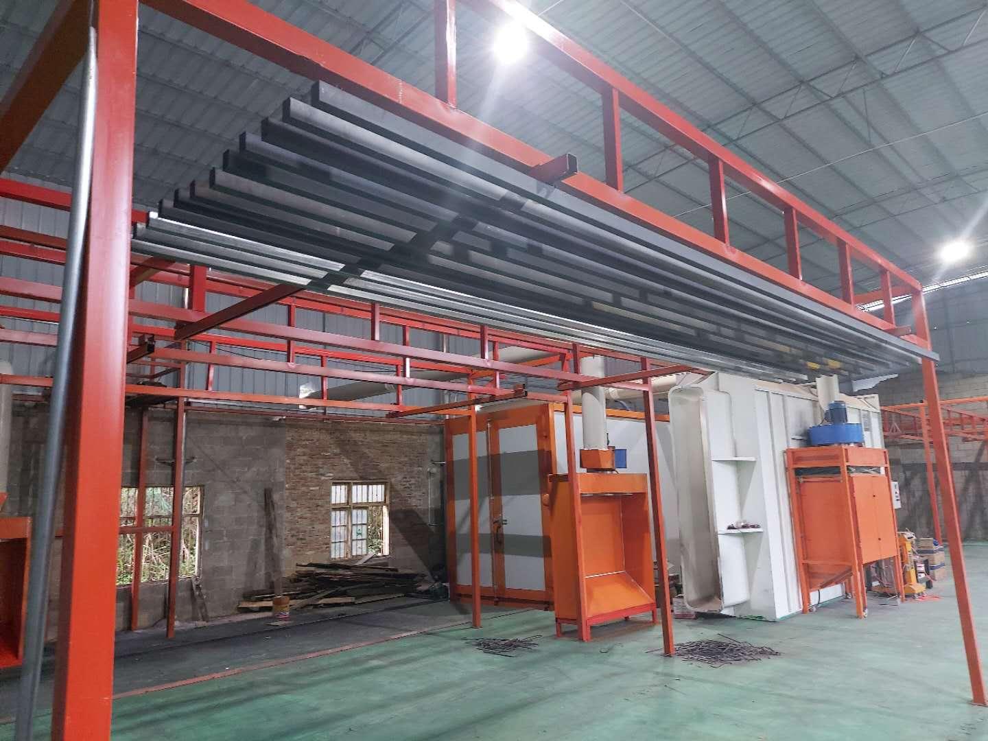 重庆铝建筑模板生产厂家铝合金模板静电喷涂涂装流水线