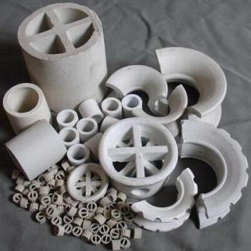 供应陶瓷散堆填料，矩鞍环，鲍尔环，拉西环等各种型号规格。