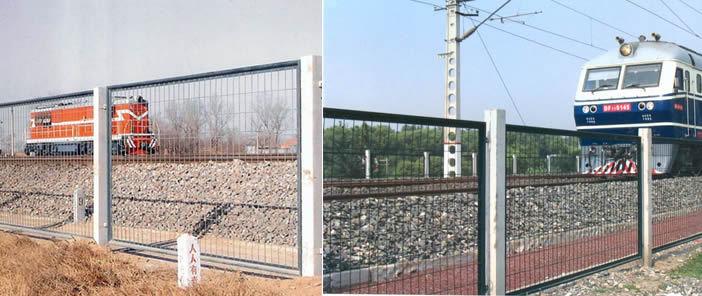 供应铁路护拦网高速公路护栏网双边双圈防护网市政护栏网