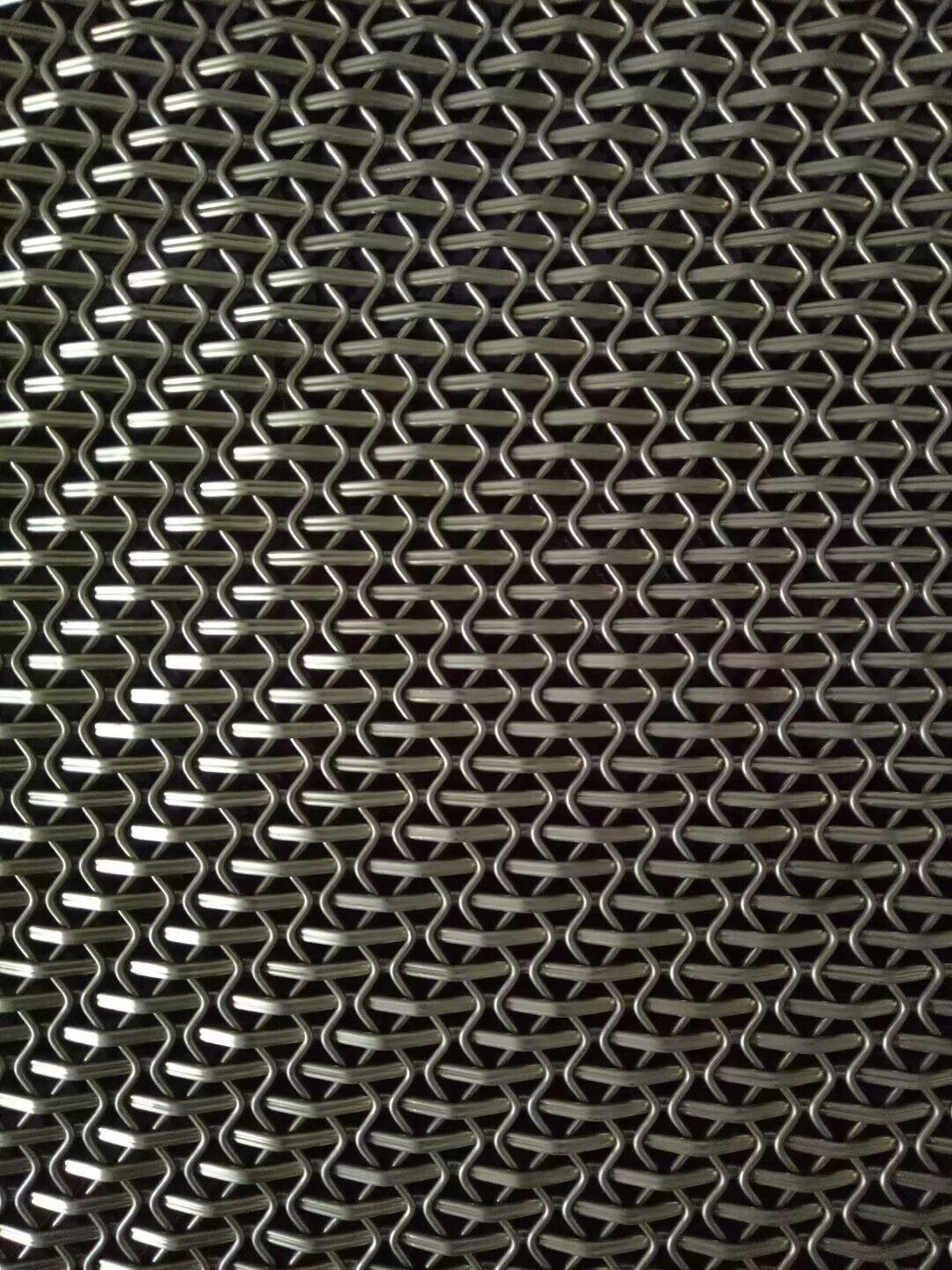 金属垂帘装饰网不锈钢金属幕墙编织网金属螺旋装饰网
