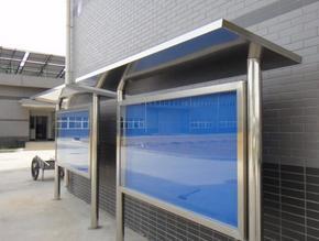 北京房山区焊接宣传栏定制不锈钢橱窗阅报栏
