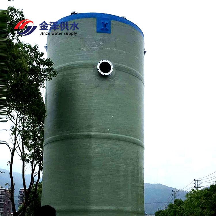 西藏拉萨一体化雨水泵站 一体化预制泵站，GRP环氧树脂玻璃钢筒体