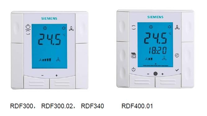 RW300.2 带液晶显示的嵌入式房间温控器                                                 RDF300… 嵌入式房间温控器