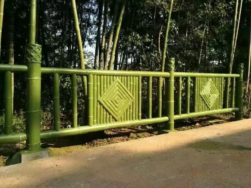 园林景观水泥仿竹栏杆 仿竹栅栏