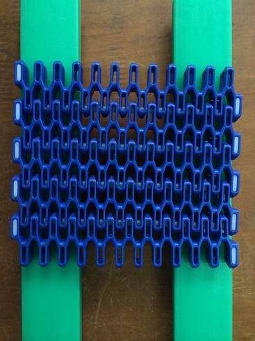 平格蓝色模块塑料网带