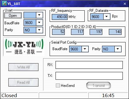 UART 透明传输无线模块 YL-10T