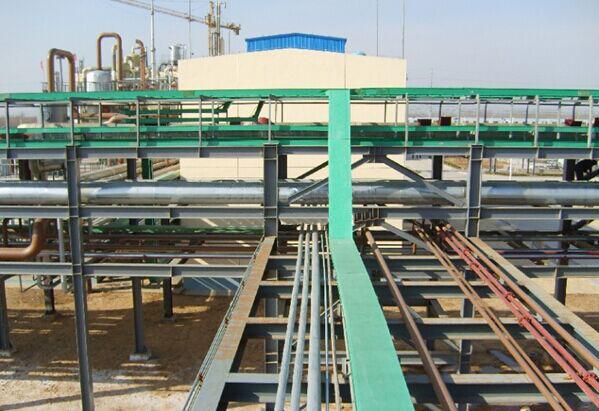 玻璃钢槽式电缆桥架化工电力轻工石油管箱