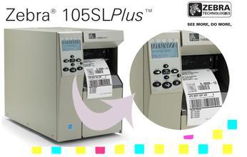 斑马标签机105sl plus通用型标签打印机