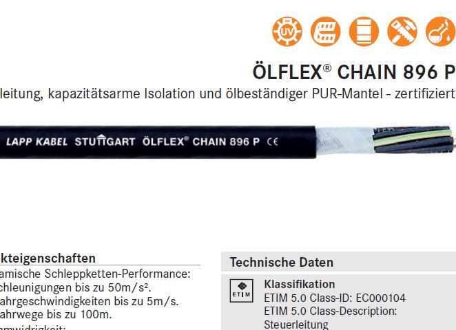 OLFLEX FD 855 P - Lapp电缆