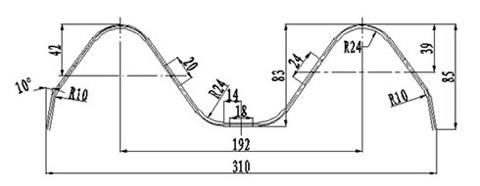 波形护栏通用波形防撞护栏施工波形梁护栏波形护栏cad图波形护栏图波形护栏标准图