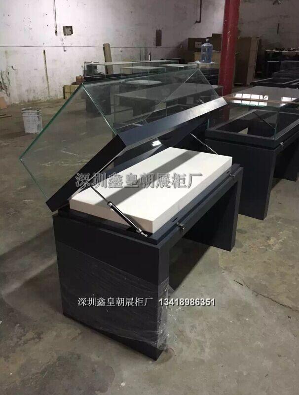 遥控升降博物馆展柜深圳厂家，遥控平移门博物馆玻璃柜生产定做