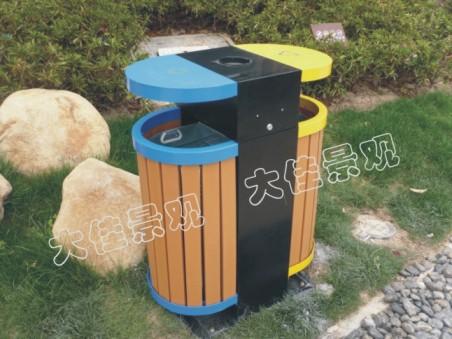 户外垃圾桶钢木垃圾桶垃圾箱塑胶木垃圾桶