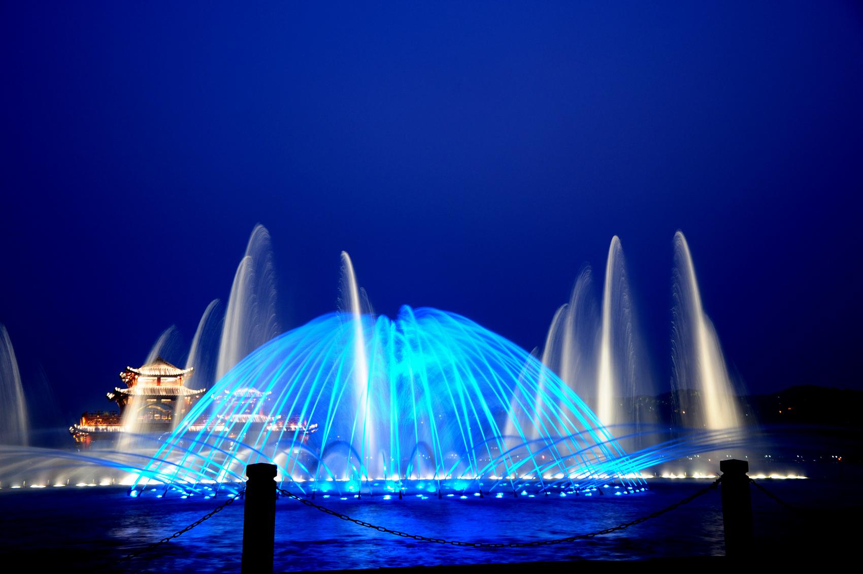 郑州音乐喷泉，郑州喷泉设计