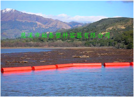 湖南湖面生活垃圾拦截塑料浮筒 株洲水库警示塑料拦渣浮体