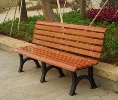 户外园林休闲椅公园多功能碳化长凳子简约田园风格山东潍坊青州临朐