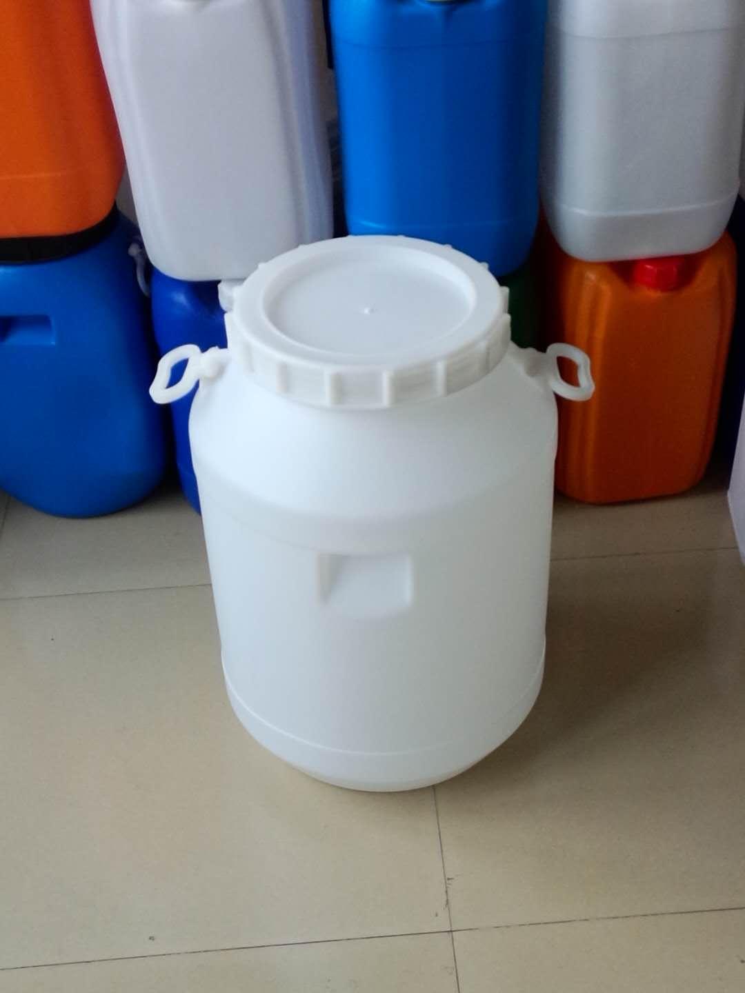 新利50升开口圆形塑料桶50升螺旋大口塑料桶