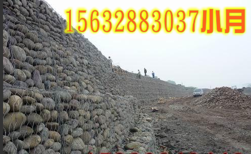 多用格宾石笼挡土墙生态护岸/坡地抗腐蚀格宾石笼网