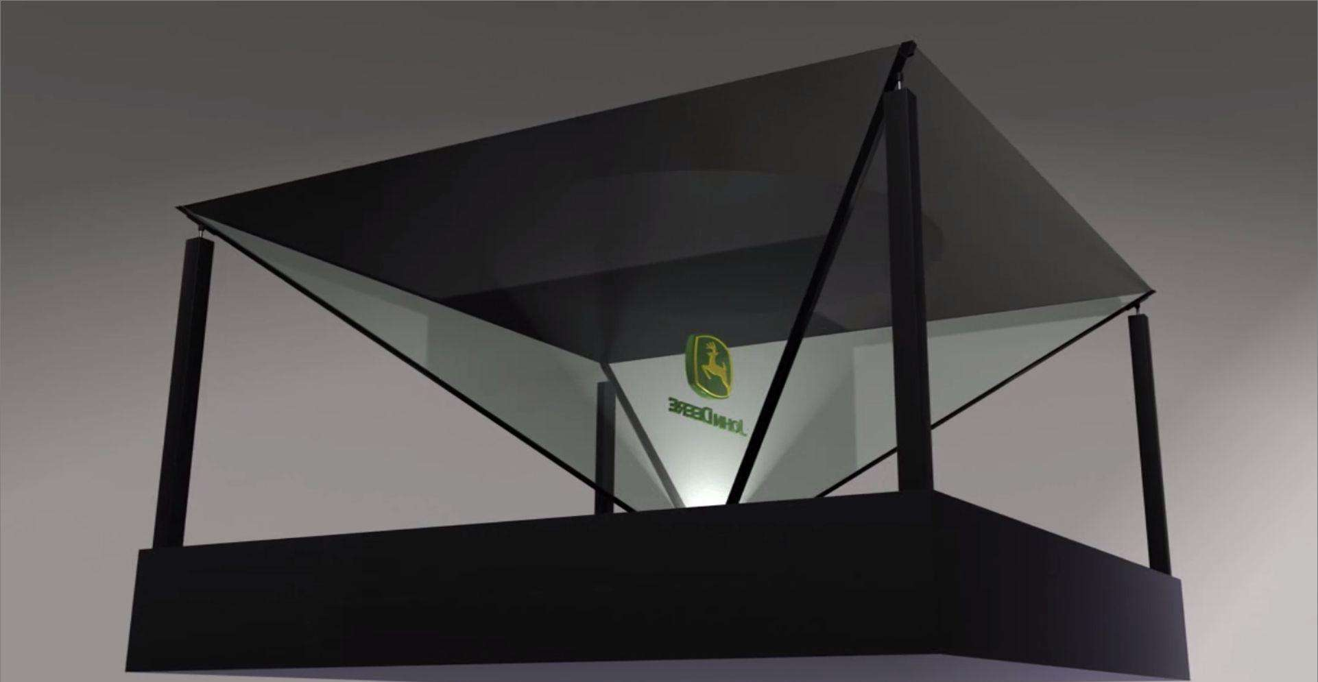 蚁利全息展示柜用全息玻璃，幻影成像玻璃，裸眼3D全息镀膜玻璃