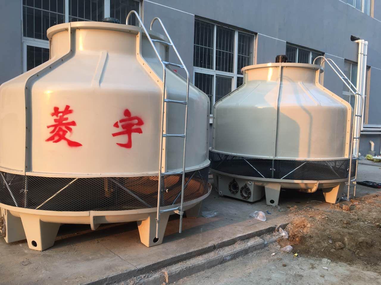 郑州菱宇150吨圆形逆流式玻璃钢冷却塔