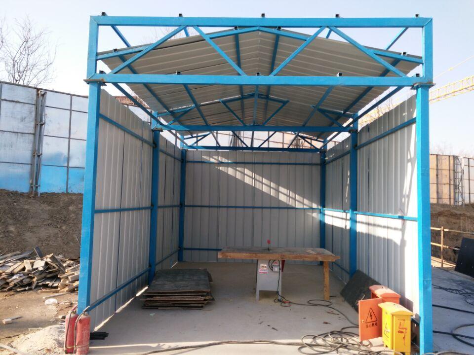 黑龙江鸡西工地用防风活动房厂家可回收焊接式活动房