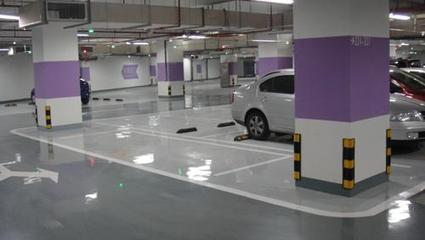 中山停车场 车库用耐磨环氧地坪漆施工