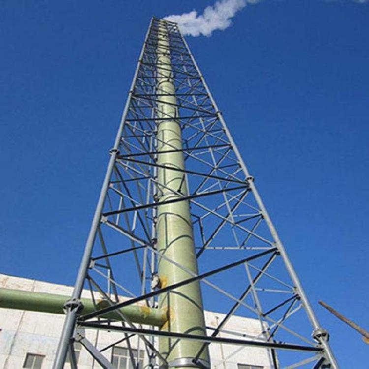 供应烟筒铁塔钢结构烟囱支架 烟筒塔架