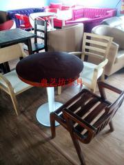 咖啡厅桌椅 咖啡厅家具 实木餐桌椅